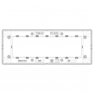 VIMAR - 14657.71 - Plana Рамка 7М италиански стандарт Metallized silver (3)