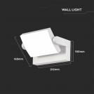 V-TAC - 20W LED Стенна Лампа бяла 4000K IP65 SKU: 2935 VT-11020 (3)
