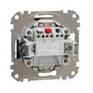SCHNEIDER ELECTRIC - SDD181111L Sedna Design & Elements - 1pole push button with blue indicator - 10AX 250V without frame wenge (1)
