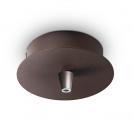 IDEAL LUX - Розетка за таван ROSONE METALLO 1 LUCE ROUND MARRONE 203270