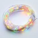 ACA LIGHTING - 20 LED STRING LIGHTS RGBY SILVER COPPER WIRE & BATTER.2xCR2032 IP20 2m+10cm 1.2W X0120313