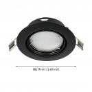 EGLO - СПОТ за вгр. LED 4,6W черно подв. PENETO 900751 (1)