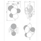 TRIO - Аплик BUBBLE – 217400379 3x G9x 10W, злато (4)