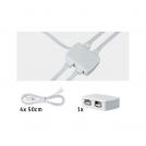 PAULMANN - 70203  Yourled connector junction box 4-way distribution 30x45mm ⚡max. 60w✴white