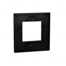 SCHNEIDER ELECTRIC - NU600286 New Unica - cover frame - 1 gang - 1 x 2 modules - black glass (1)
