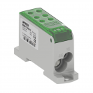 MOREK - Разпределителен клемен блок ЗЕЛЕН 1P 135A OJL135A вх. Al/Cu 1x10/1x35 изх. 2x10/4x16mm²  MAB1135G10