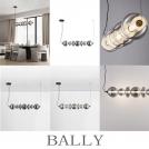 NOVA LUCE - Пендел   Д:117, В:125 см.    9030557   BALLY ⚡ LED 40W ⚡ 5094Lm ⚡ 3000K ⚡ 220-240V ⚡ IP20 ✴ Опушено сиво стъкло/Черен мат 