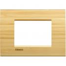 BTICINO - LNA4803LBA Square cover plate 3 modules - bamboo 