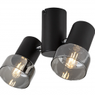 RABALUX - Спот 73053 HATICE ⚡ E14 ⚡ 2 x MAX 15W ⚡ 230V ⚡ IP20 ✴ Черен