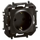 LEGRAND - Socket SCHUKO 16A with child protection Black Niloe New NP3122BK