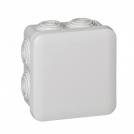 LEGRAND - Junction box surface mounting 80x80x45mm IP55 IK07 color Grey Plexo 92012