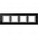 BTICINO - HA4802M4HVNB rectangular cover plate 4х2modules-Nighter glass