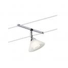 PAULMANN - 94138  Rope system Colmar single spot ✴GU4 max. 10W ⚡dimmable~12V✴chrome/satin