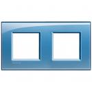 BTICINO - LNA4802M2AD Square cover plate 2х2modules -blue-technopolymer