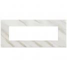 VIMAR - 22657.51 - Plate 7M marbl.stoneware white Calacatta