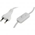 COmmel - Night light cable 2 meters white with 2.5A Commel switch 0112