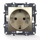 ACA LIGHTING - Контакт Шуко 16A PRIME Шампанско мат 1000116004