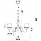 ACA LIGHTING - Полилей  Textile  EG167283PBW (1)