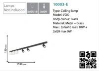 TKLighting - CEILING LAMP VOX 10003 3XGU10 + 3XG9 BLACK 10003-E (1)