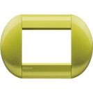BTICINO - LNB4803CT Round cover plate 3 modules - citron 