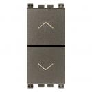 VIMAR - 19062.M - Two interlocked NO+NO 10A pushes Metal