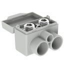 MOREK - SLT50-2-1 grey Al 16-50/Cu 2,5-35 + 1x1,5-6mm2 1000V Distribution block  MAS2051A10