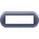 BTICINO - LNB4807GP Round cover plate 7 modules - grape