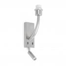 FARO - REM Matt nickel structure wall lamp with LED reader Ref.29682