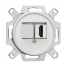THPG - Connection HDMI 2.0 (4K@60Hz) Ø 7,0 cm Duroplast white 101354