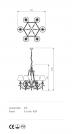 INCANTI - Полилей  COSTANZA ICT C6 21 02   CAND 6X42W E14 ORO/AVORIO (1)