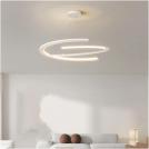 TNL - Полилей Spiral диаметър 600x1200mm LED 52W с дистанционно, бял алуминий, желязо и акрил TNL1038WH 