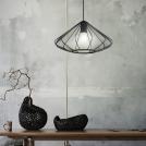 EGLO - pendant light DOLWEN Ø:425mm E27 40W black - 43995 (3)