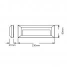 ACA LIGHTING - WALL WHITE PC 230V IP65 2W 3000K 120LM SLIM32W (1)