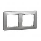 SCHNEIDER ELECTRIC - SDD313802 Sedna Design- 2-gang frame - aluminium