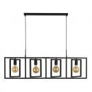 SEARCHLIGHT - Pendant    23203-4BK   Plaza ⚡4 х 60W⚡E27