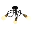 ELMARK - MYA CEILING LAMP 3XE27 BLACK/GOLD - 955MYA3