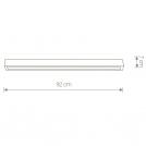 NOWODVORSKI - LED Линейно тяло STRAIGHT LED SILVER CEILING M 9624 (1)