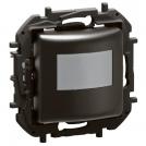 LEGRAND - PIR motion sensor, 170°, range 8m @ h=1.2m, LED ≤ 100W, without neutral, Black Niloe New  NP2512BK