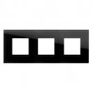 TEM - OG26GDM Frame 2+2+2M, color Black glass, Modul Edge