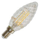 V-TAC - LED Крушка 4W Filament E14 Кендъл Спирала Топло Бяла Светлина SKU: 4307 VT-1985 