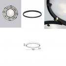NOVA LUCE - Circle magnetic lighting track for surface mounting D:120 cm W: 3.5 H: 6.8 cm.  9010208  BREDA MAGNETIC 