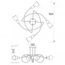 ACA LIGHTING - ceiling luminaire MC542GAB4 4XE14 (1)