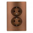 ELMARK - 11376 - GERMAN TYPE SOCKET (DOUBLE) COFFEE METALLIC