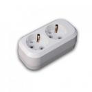 MAKEL - 2 Gang Multiple Earthed Socket without Cable MGP111