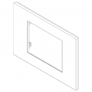 VIMAR - 30653.41 Reflex Cover Frame Linea Gloss Canvas 3M (1)