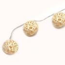 ACA LIGHTING - RUBBER WIRE 10 LED STRING LIGHTS, WARM WHITE, IP20, 165cm FWBALL10WW2AT