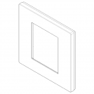 VIMAR - 30642.40 Reflex Cover Frame Linea White Gloss 2M (1)