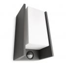PHILIPS - Фасаден аплик със сензор  IP44 Bridge 16352/93/16 2700K