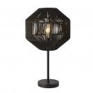 SEARCHLIGHT - Настолна лампа BLACK WICKER 11201-1BK  E27, 40W