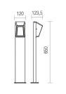 REDO GROUP - Градински стълб ARGES 9167 ST65 LED 3W IP65 DG 3000K (1)